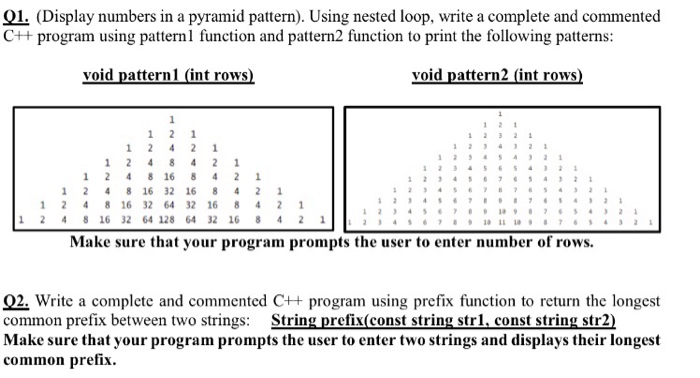 Solved Use C++ for both questions. And please solve both of | Chegg.com