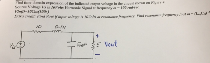 Solved Find time-domain expression of the indicated output | Chegg.com