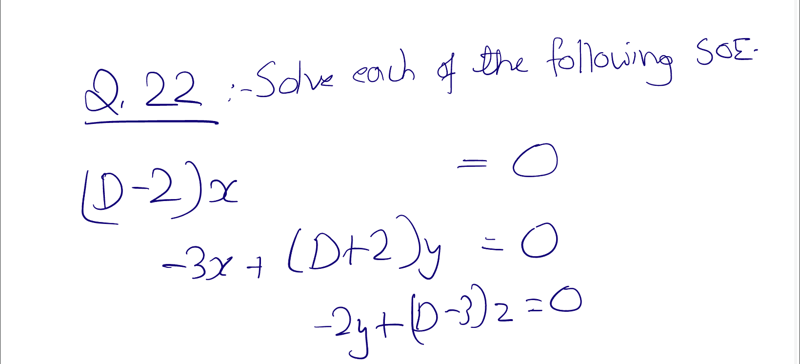 Solved Q.22:-Solve each of the following sor. | Chegg.com