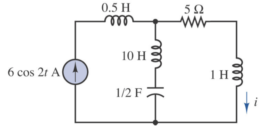 Solved Determine the current through the 1 Henry inductor,