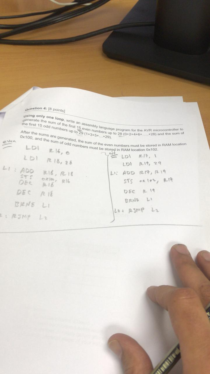 Using Only 1 Sense Program Solved Question 4: [8 points) using only one only one loop, | Chegg.com