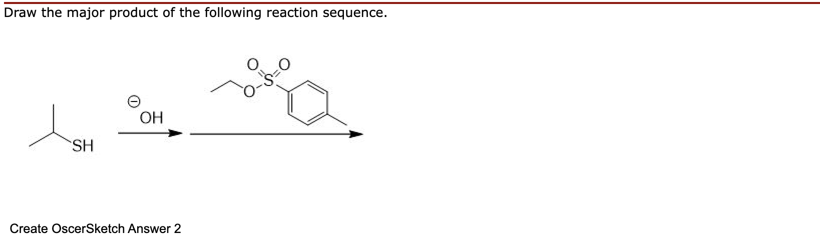 Solved Draw the major product of the following reaction | Chegg.com