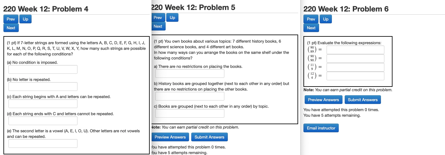 Solved 2 Week 12 Problem 4 2 Week 12 Problem 5 2 Chegg Com