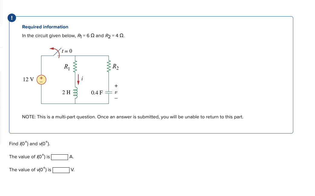 Solved Required Information In The Circuit Given Below, | Chegg.com