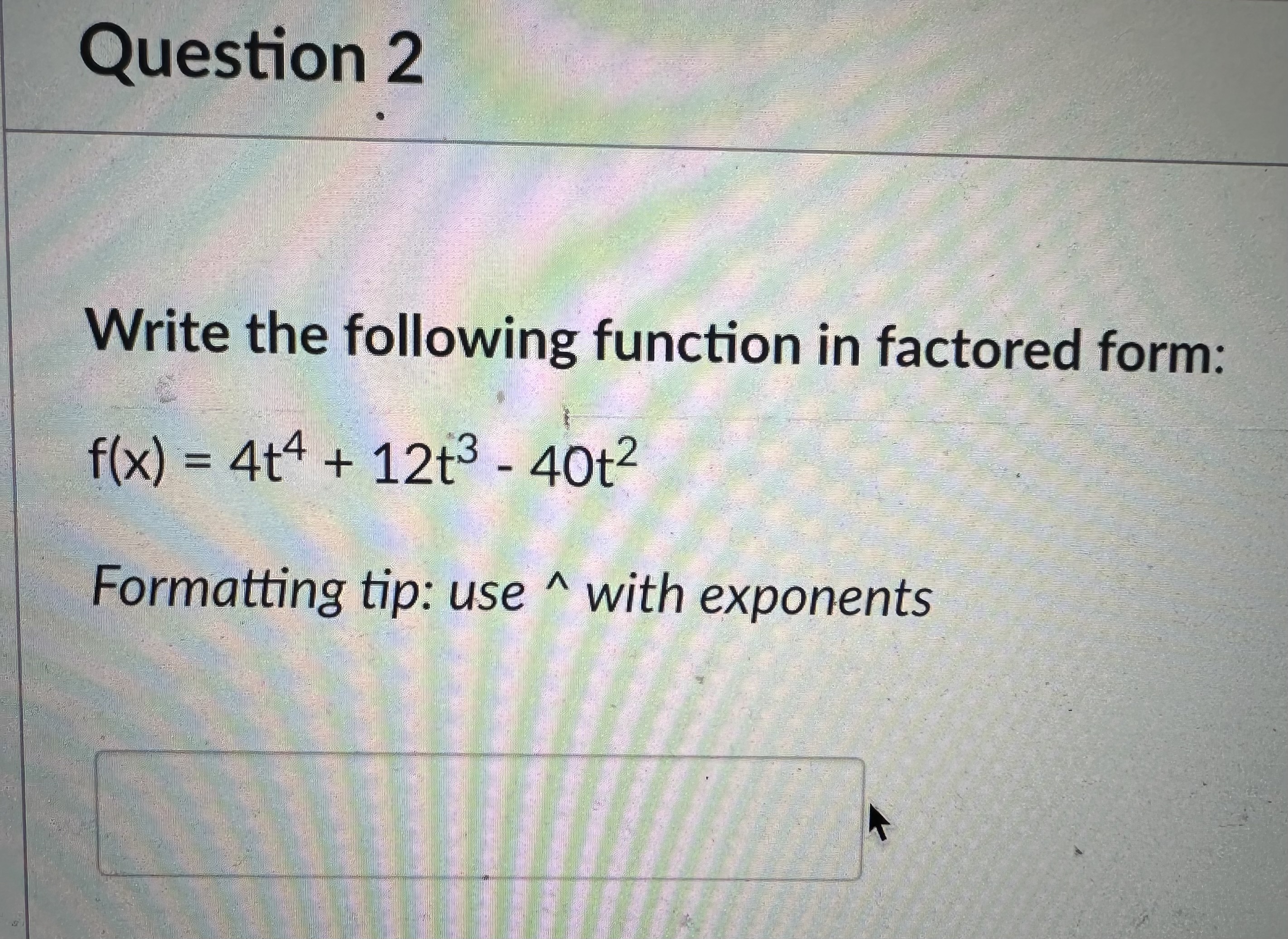 t2 3t 10 in factored form