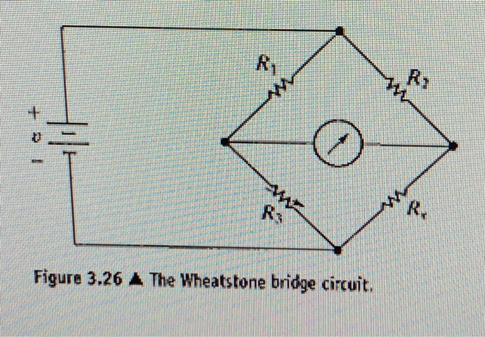 Solved 3.51 The Bridge Circuit Shown In Fig. 3.26 Is | Chegg.com