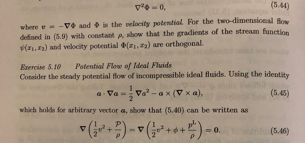 Exercise 5.11 Potential Flow around a Cylinder | Chegg.com