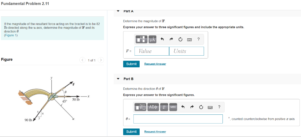 Solved Fundamental Problem 2.11 Part A Determine the | Chegg.com