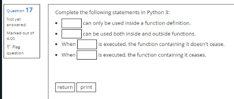Solved Complete The Following Statements In Python 3 : - Can | Chegg.Com