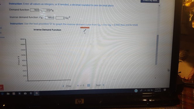 Solved Check my work The demand for good Xis given by | Chegg.com