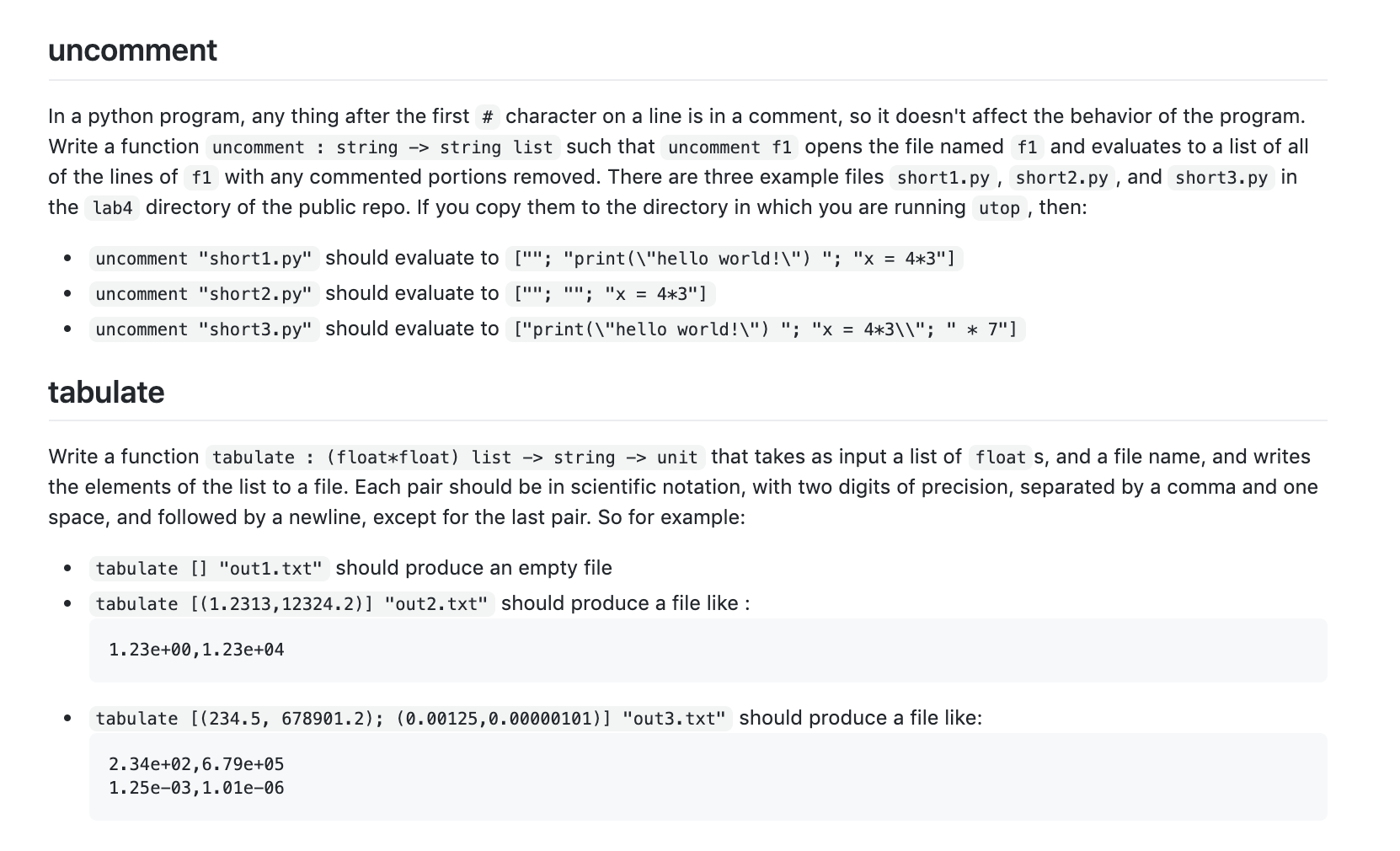 uncomment In a python program, any thing after the | Chegg.com