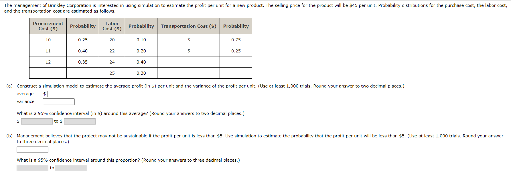 Average Profit Per Unit