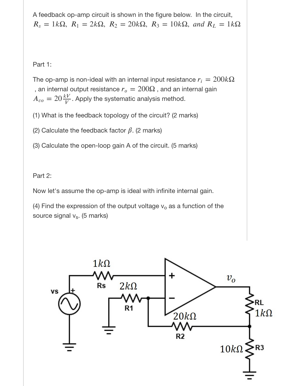 solved-a-feedback-op-amp-circuit-is-shown-in-the-figure-chegg