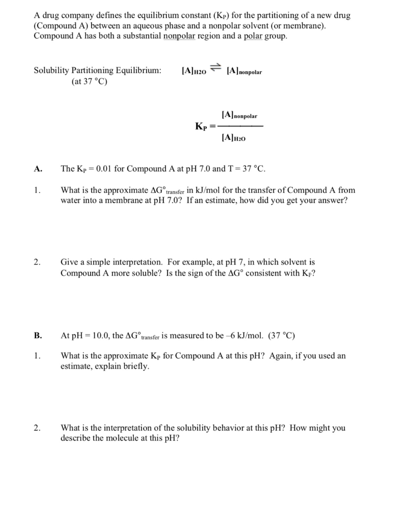 Solved A drug company defines the equilibrium constant (Kp) | Chegg.com