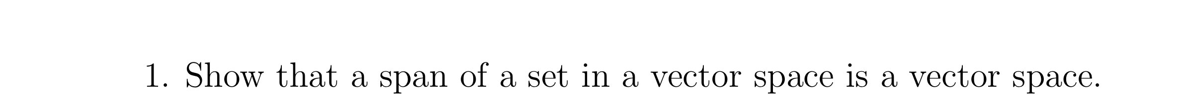 span of subset of vector space