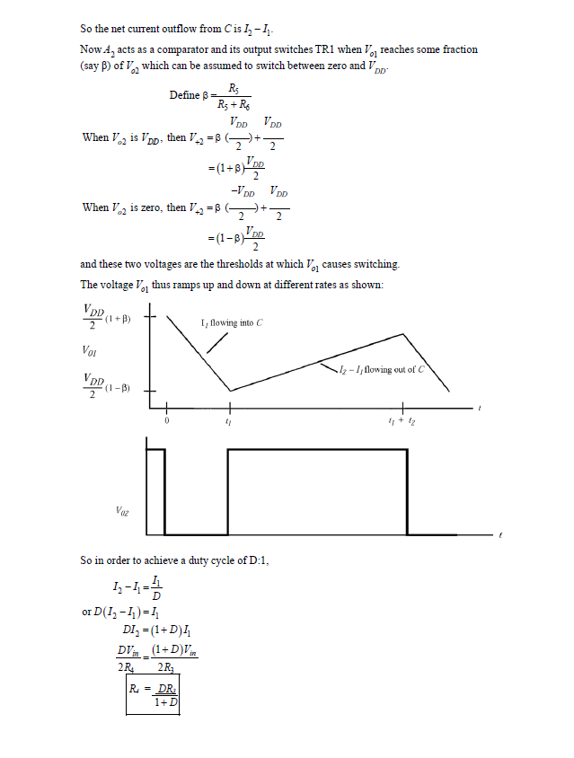 Solved Circuit The circuit given below generates a | Chegg.com