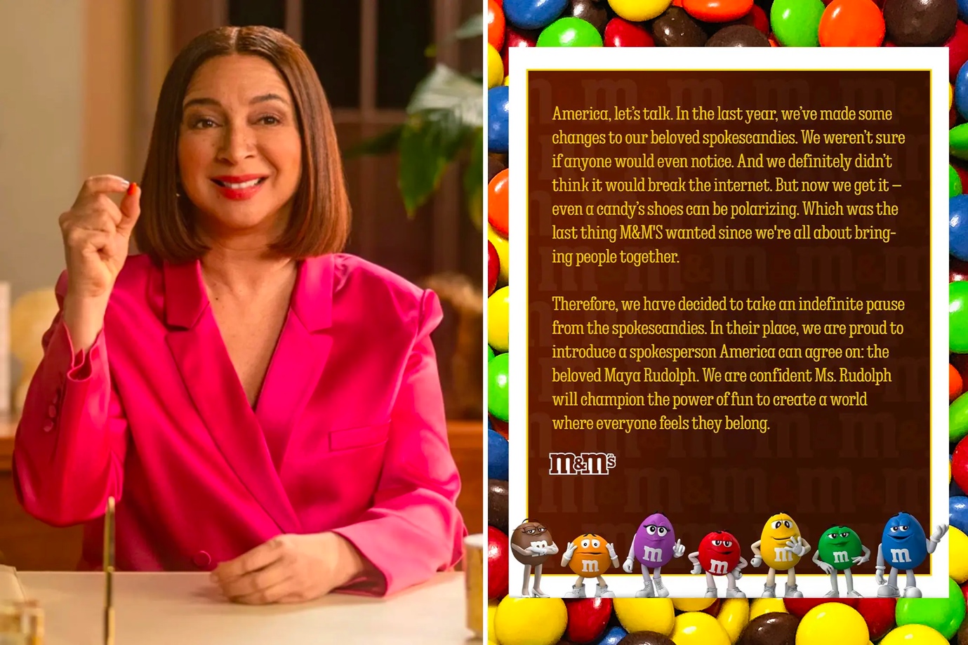 In January 2023, the candy/lollies company M&Ms