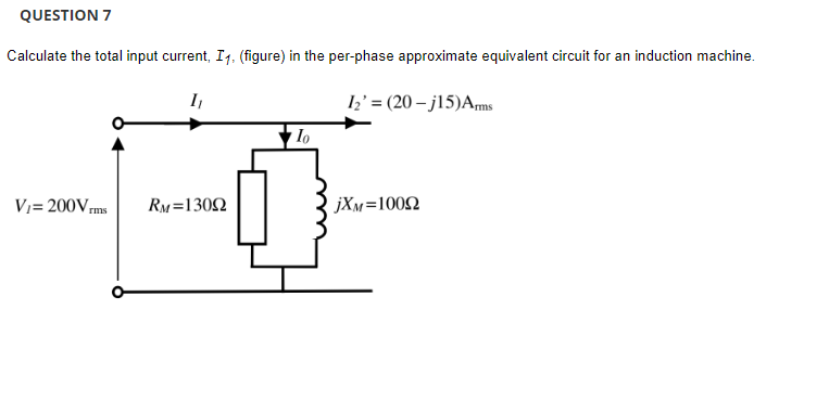 Solved Calculate the total input current, I1, (figure) in | Chegg.com