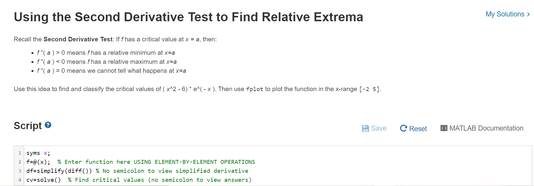 Solved Using the Second Derivative Test to Find Relative | Chegg.com
