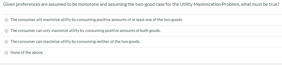 Solved Provided the following graph, where units of good 1 | Chegg.com