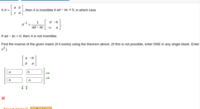 Solved Linear Algebra I really just need the correct answer | Chegg.com