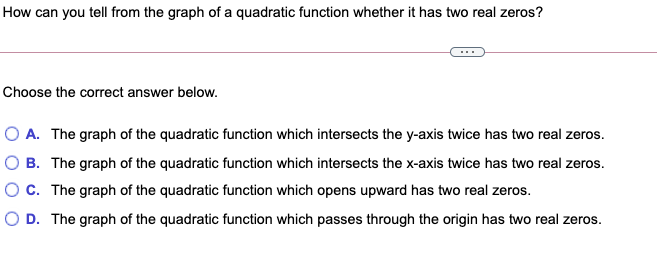 What does it mean for a quadratic function to have a double zero? - Quora