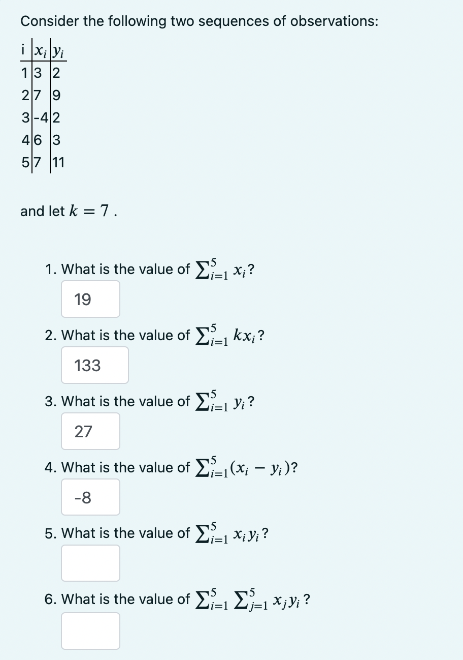 Solved Consider the following two sequences of observations: | Chegg.com
