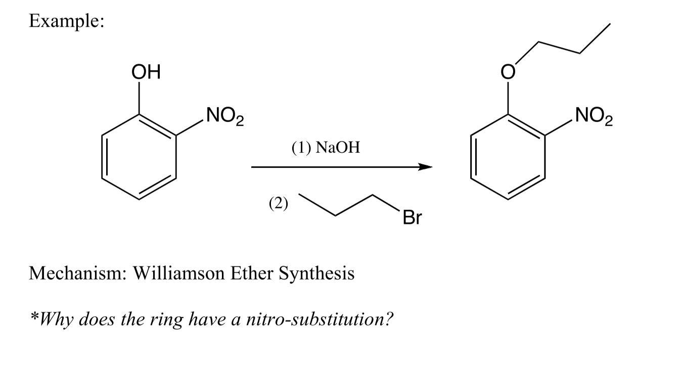 Solved Example: Mechanism: Williamson Ether Synthesis * Why | Chegg.com