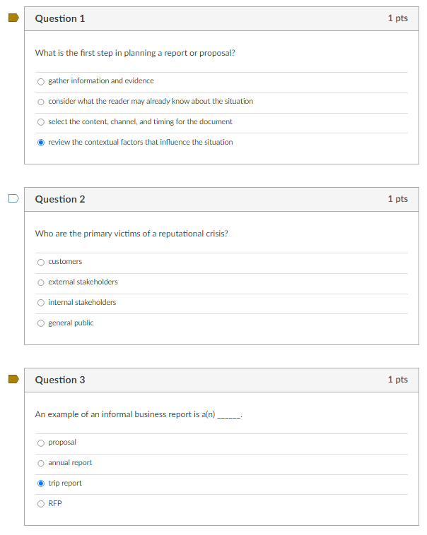 Solved Question 1 1 pts What is the first step in planning a | Chegg.com
