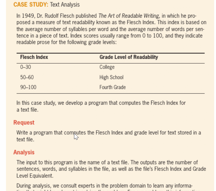 case study of text analysis