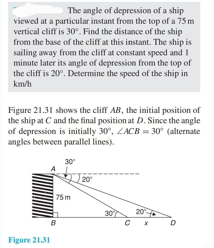 solved-the-angle-of-depression-of-a-ship-viewed-at-a-chegg