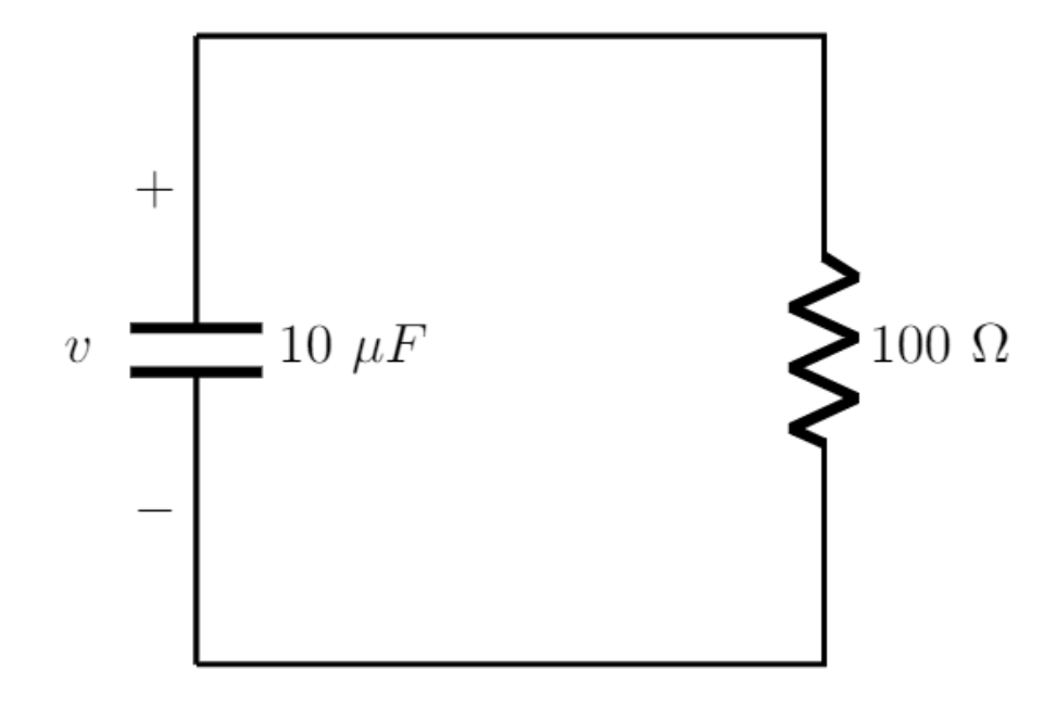 Solved Consider the natural RC response circuit below. | Chegg.com