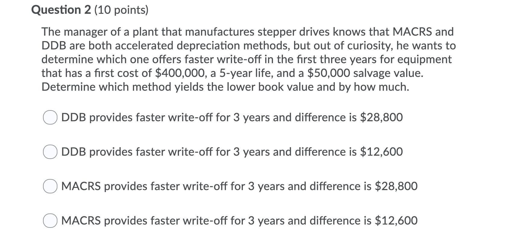 Solved Question 2 (10 points) The manager of a plant that | Chegg.com
