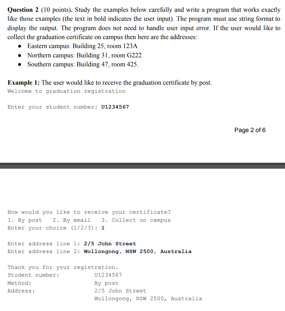 Solved Write the code in python ,please follow the | Chegg.com
