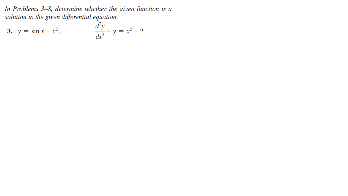 Solved In Problems 3–8, determine whether the given function | Chegg.com
