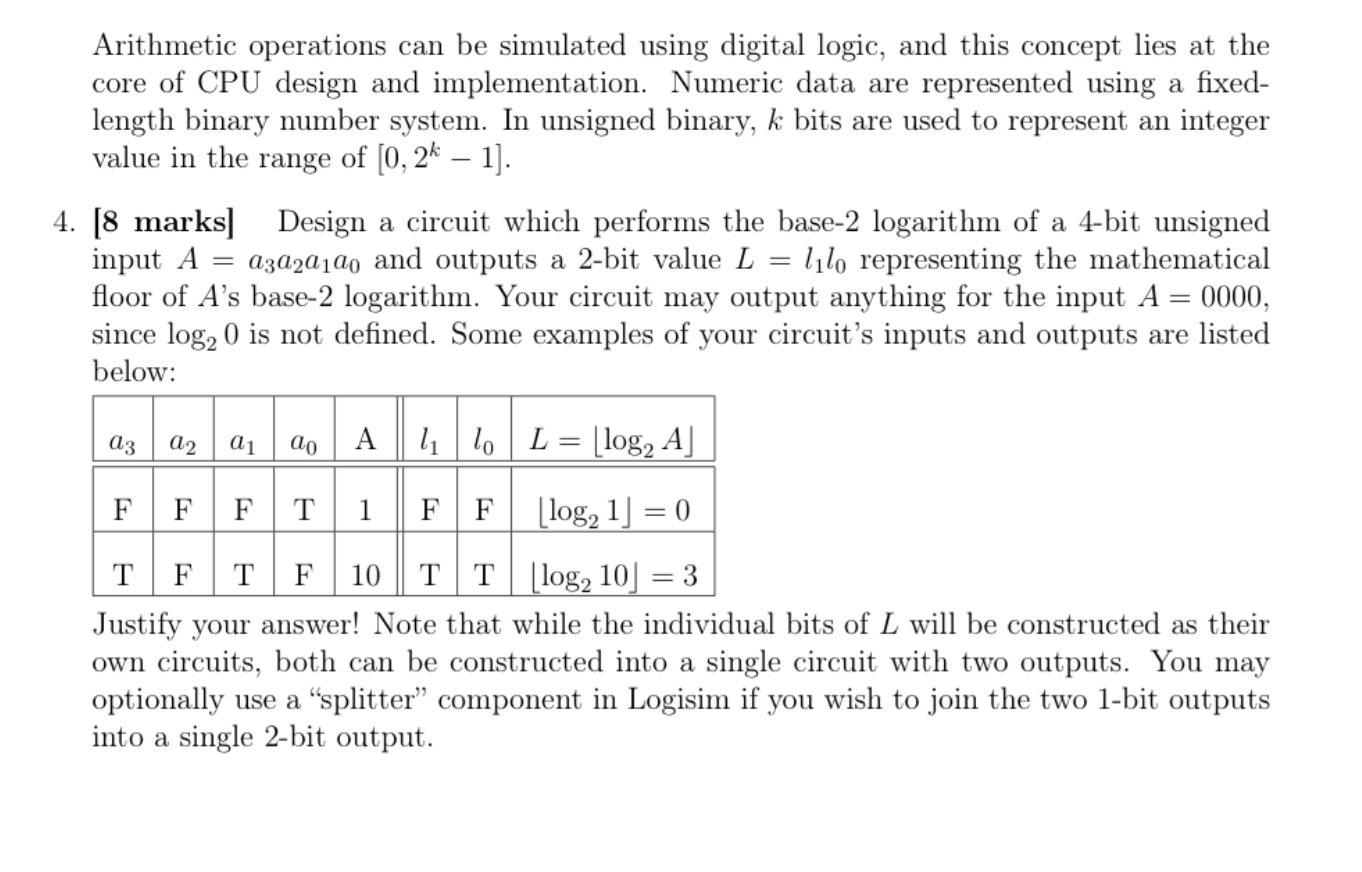Solved Arithmetic operations can be simulated using digital | Chegg.com