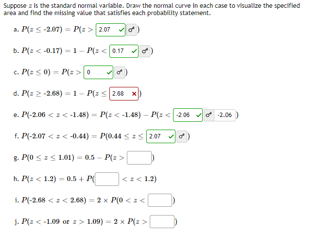 Solved Suppose Zz Is The Standard Normal Variable Draw T Chegg Com