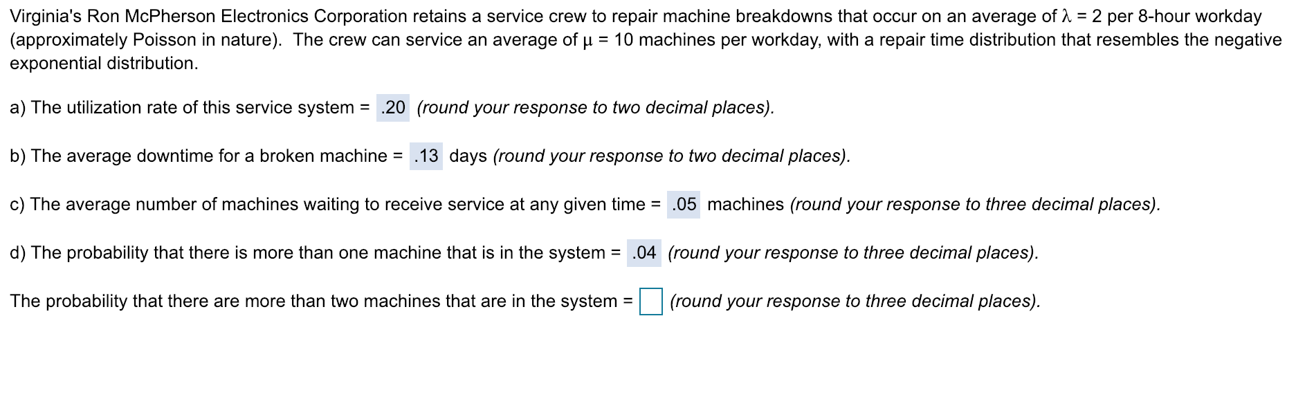 Solved Virginia's Ron McPherson Electronics Corporation