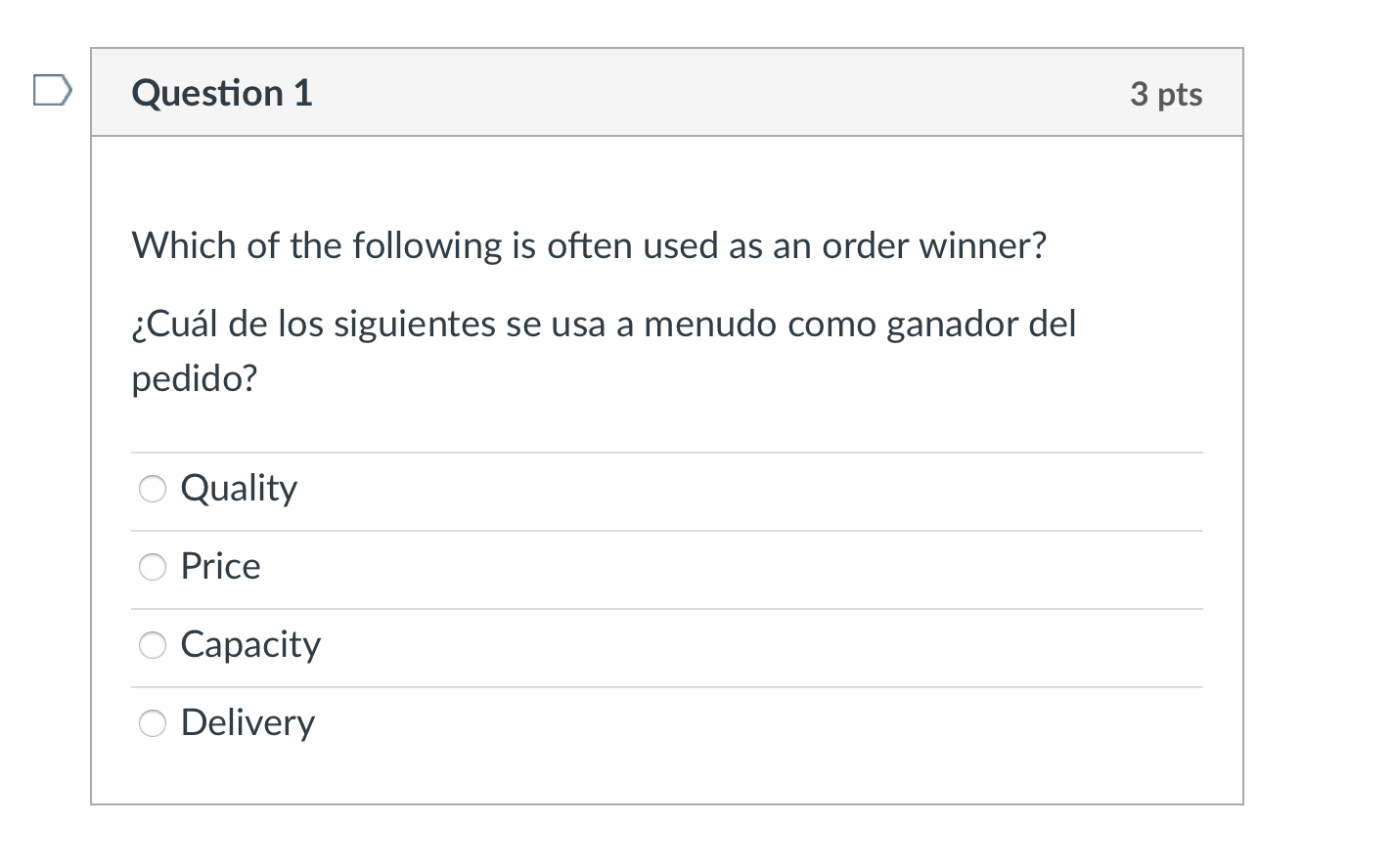 Solved Question 1 3 pts Which of the following is often used | Chegg.com