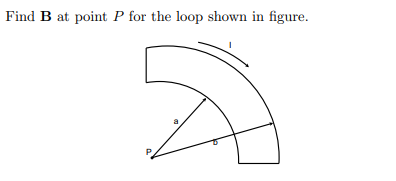 Solved Find B At Point P For The Loop Shown In Figure. | Chegg.com