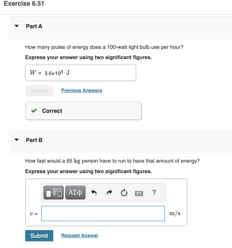 Solved How many joules of energy does a 100 watt light bulb