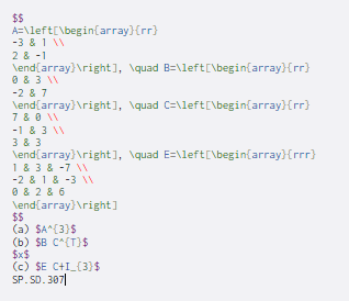 Solved $$ A=\left\begin{array}{rr} -3 & 1 2& -1 | Chegg.com