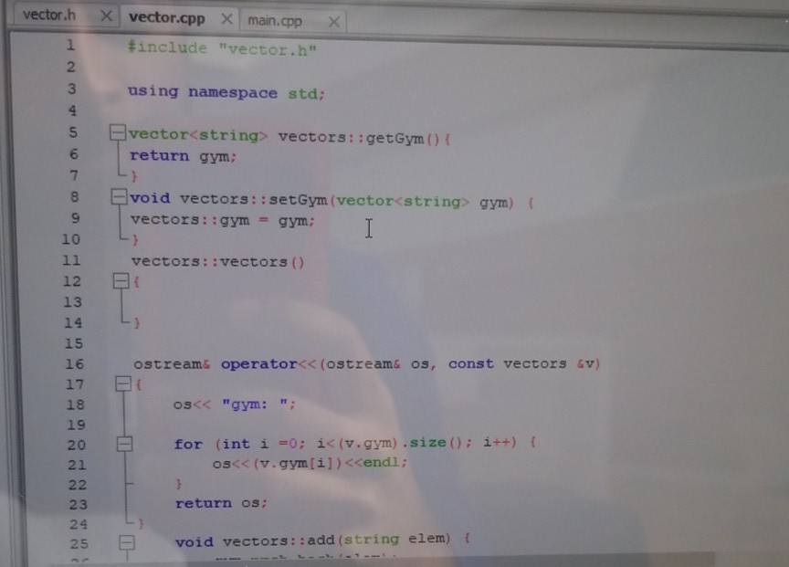 Solved ch ×I vector.cpp X: man.qpM #ifndef VECTOR H #define | Chegg.com