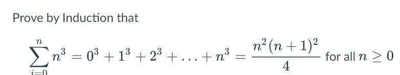 Solved Prove by Induction that | Chegg.com