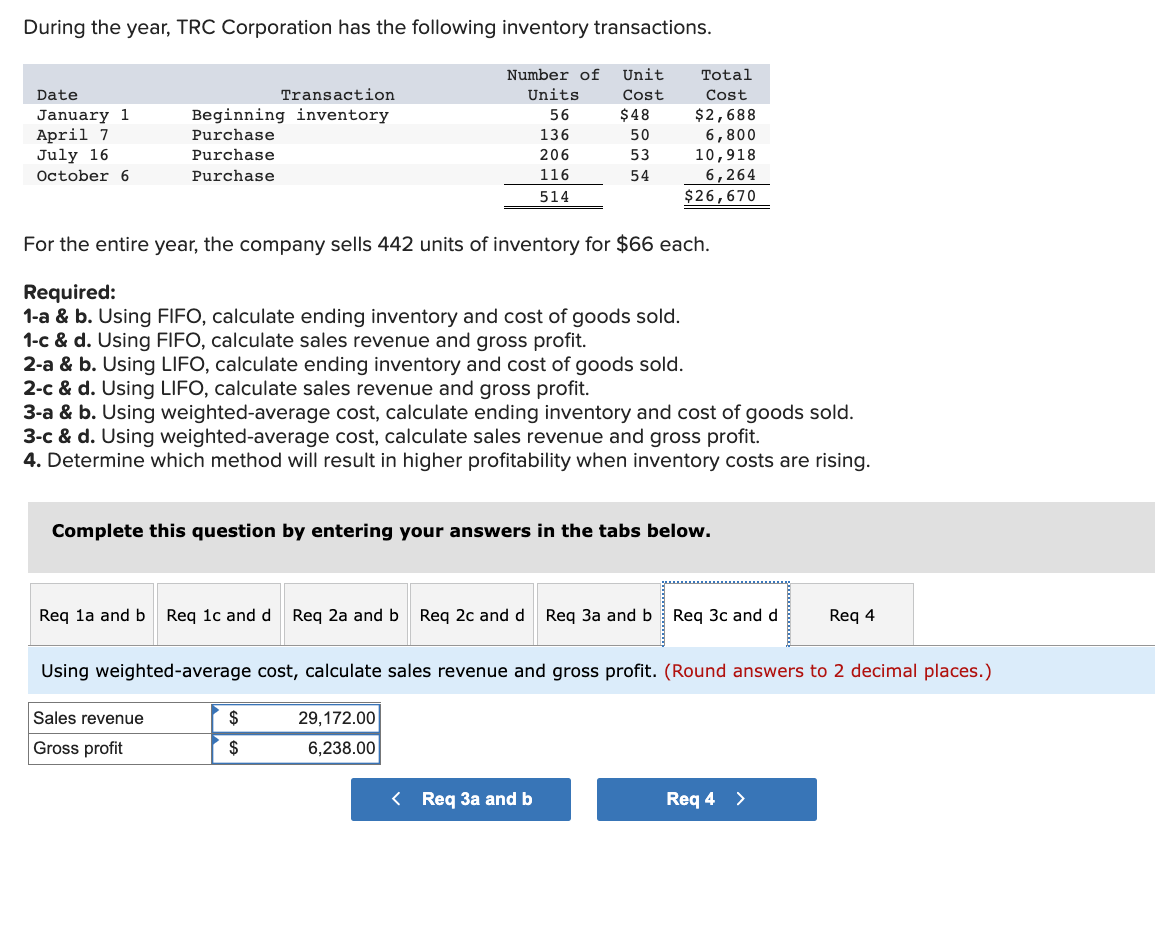 Solved During The Year, TRC Corporation Has The Following | Chegg.com