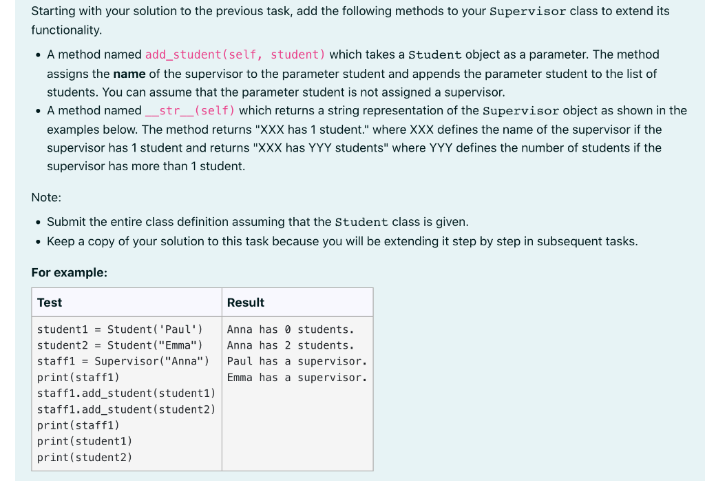 Solved Define a class named Student which represents | Chegg.com