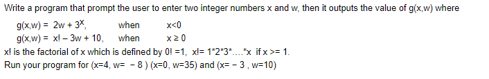 Solved Write a program that prompt the user to enter two | Chegg.com