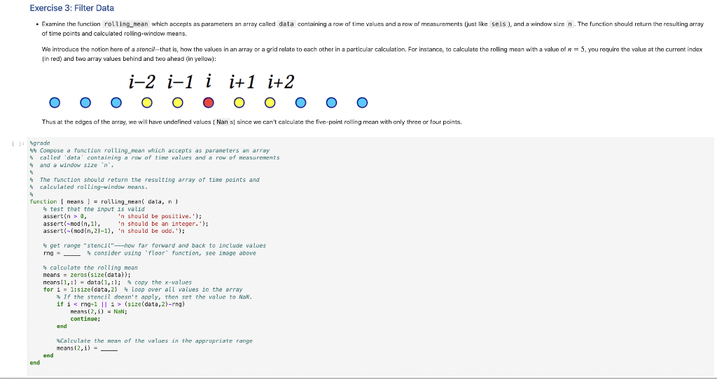 Solved Exercise 3 Filter Data Examine the function Chegg