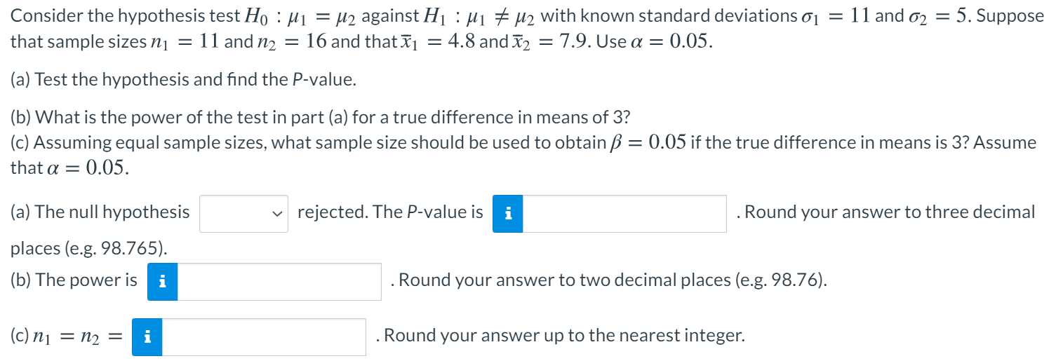 Solved Consider The Hypothesis Test Ho 11 U2 Against Chegg Com