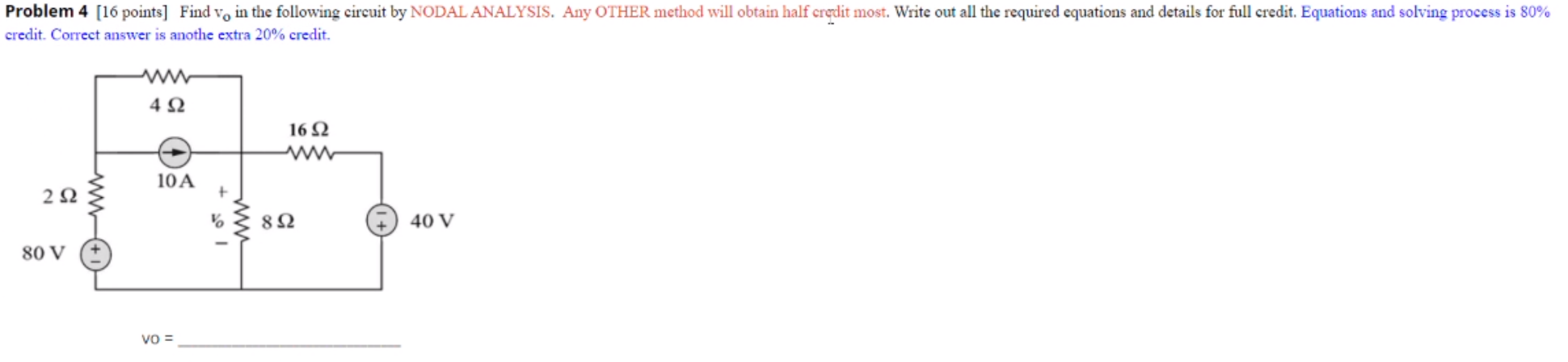 Solved Problem 4 [16 points] Find v, in the following | Chegg.com